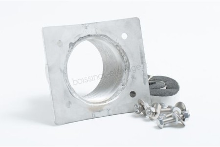Embout inox sortie mas d.90 fileté + vis