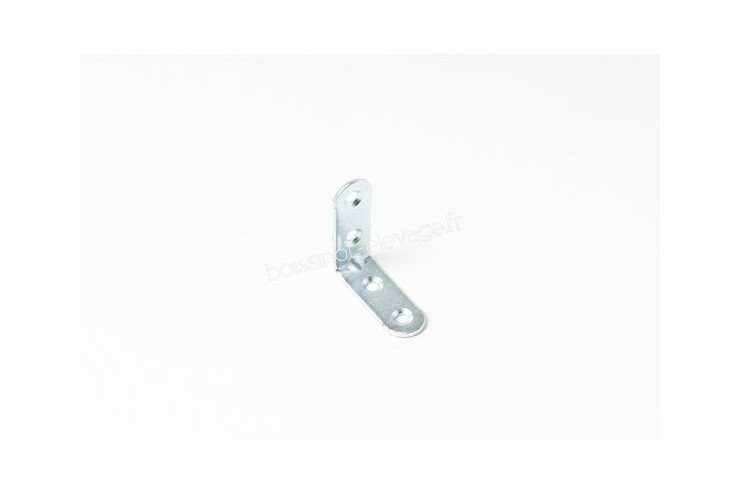 Equerre de chaise bouts ronds zinguée 40x40x15 l'unité