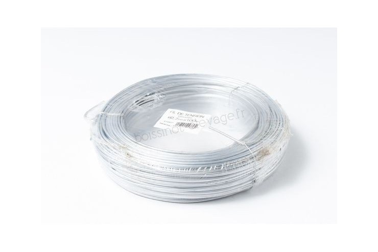Fil De Tension Galvanisé Pour Grillage – 50 M X 2,7 Mm – Antirouille Et Anti-UV