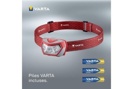 Lampe frontale LED blanche et rouge h20