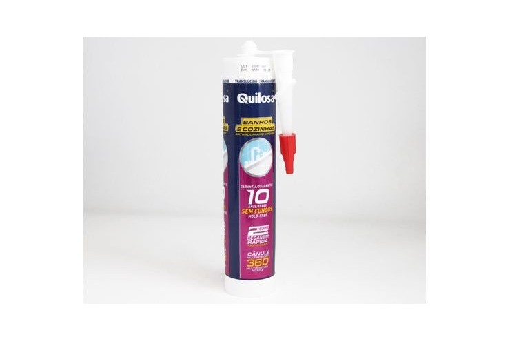 Mastic silicone SDB/Cuisine translucide 300ml