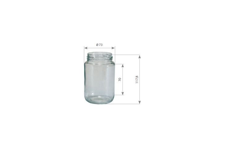 Pack 20 pots de miel 385 mL TO63 - Sans couvercles (500 g)