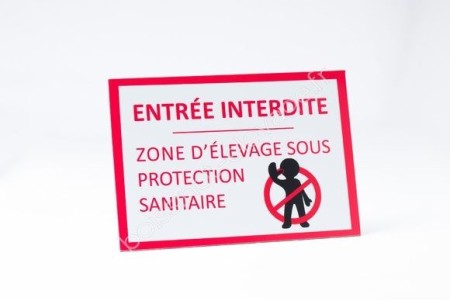 Panneau de signalisation entrée interdite (21 x 29.7)