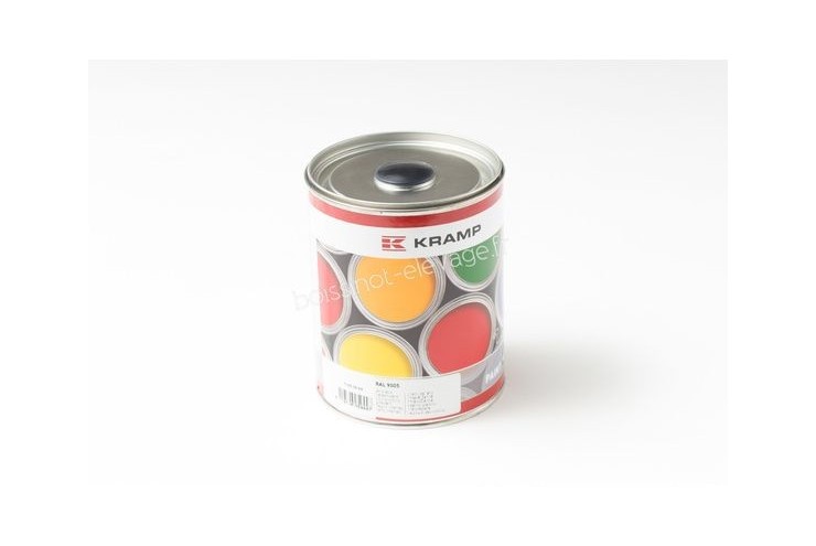 Peinture RAL 9005 noir profond 1L
