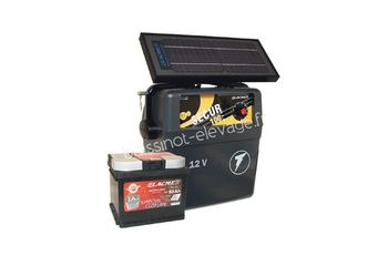 Électrificateur autonome solaire Secur 7.2W + accumulateur 50Ah