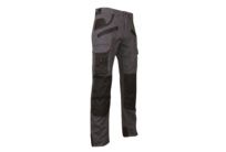 Pantalon poches genouillères Argile Gris/Noir
